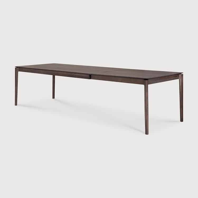 Ethnicraft Bok Dining Extending Table Brown 200/300 x 100 x 76