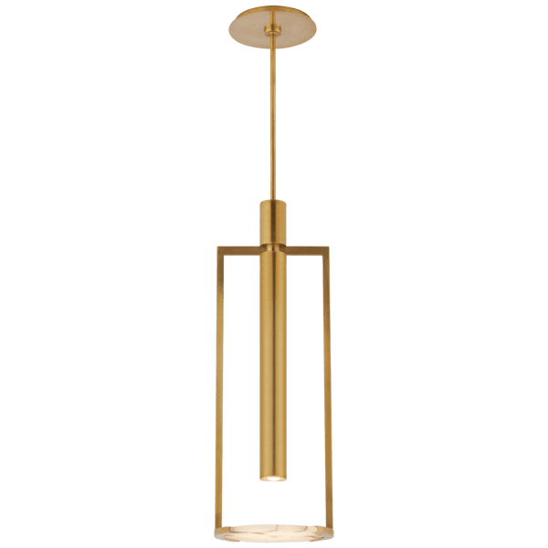 Melange Pendant Brass, Pendant Light, Medium, Antique-Burnished Brass - Andrew Martin