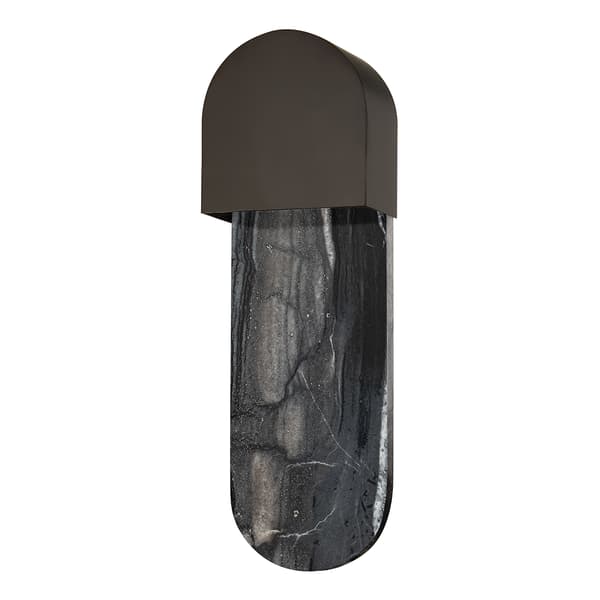 Hobart Wall Light Black, Wall Light, Black Brass - Andrew Martin