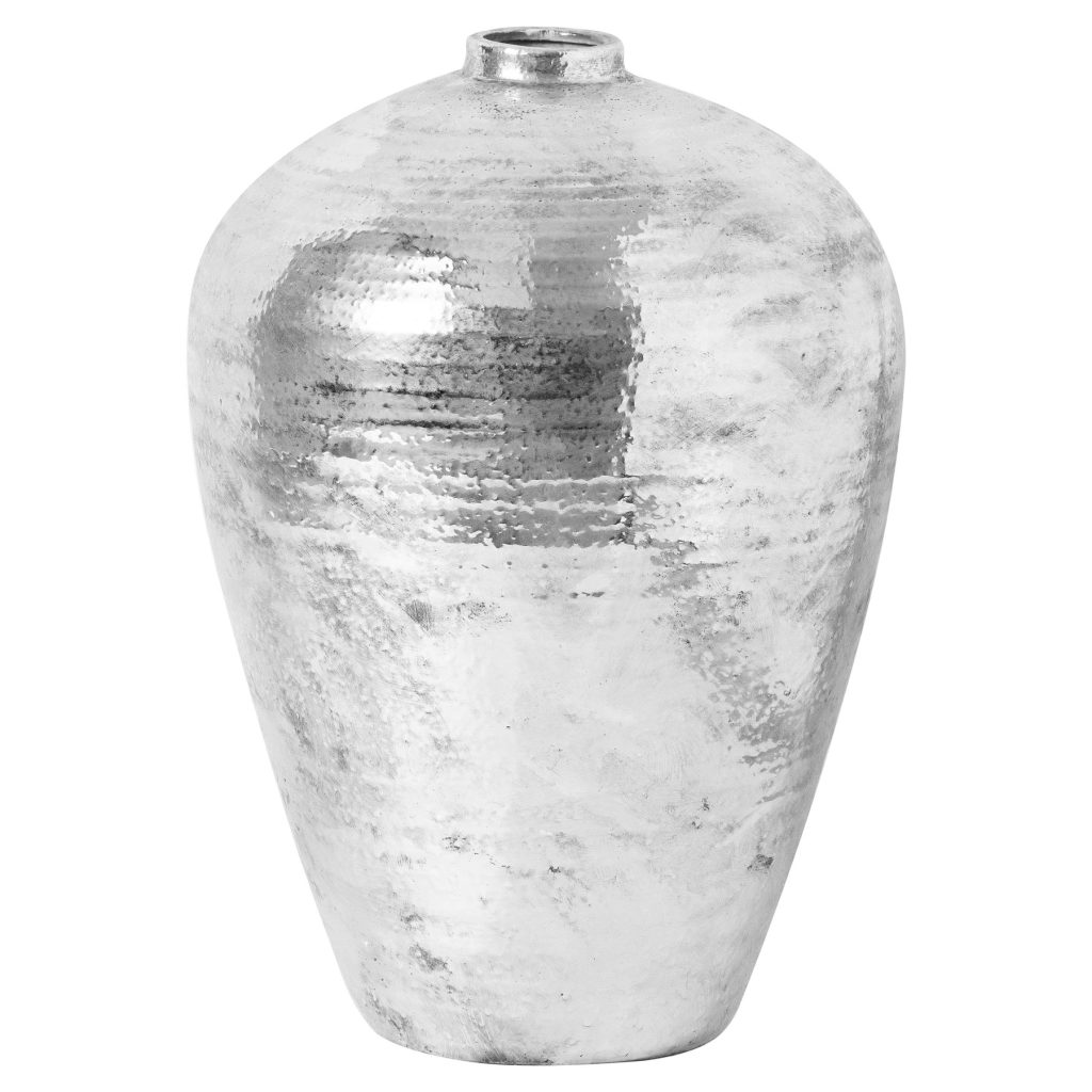 Large Hammered Silver Astral Vase | Bed Sava