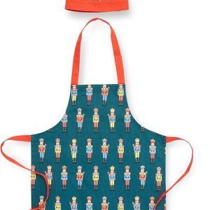 Catherine Lansfield Christmas Nutcracker Cotton Kids Kitchen Apron  Hat Set | Bed Sava