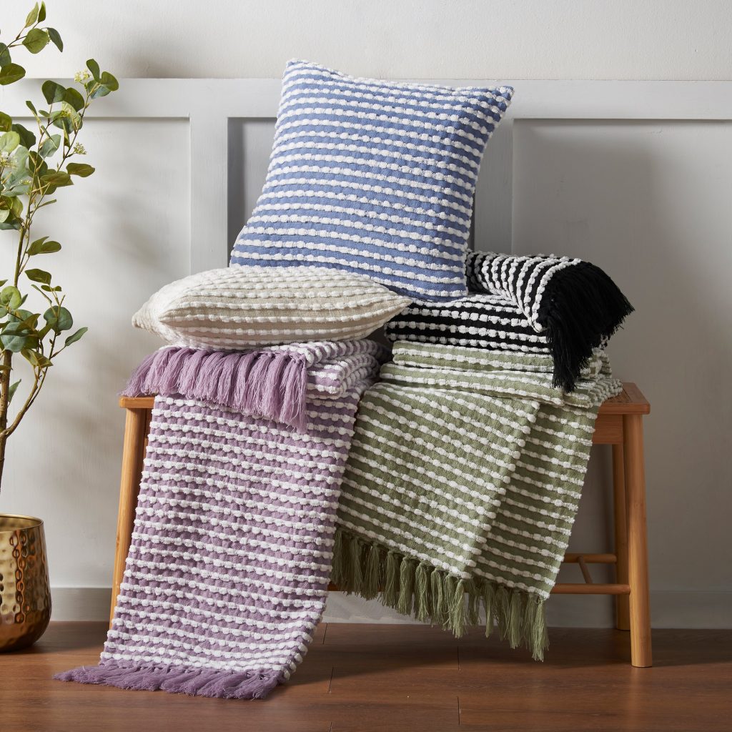 Catherine Lansfield Stab Stitch Cushion