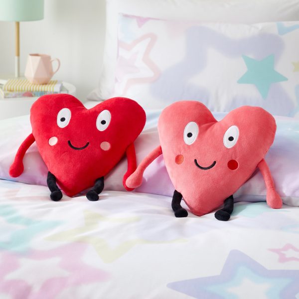 Catherine Lansfield Forever Together Sweet Hearts Magnetic Hands Cushions | Bed Sava