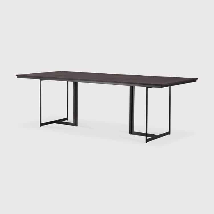 Ethnicraft Tacet Varnished Teak Dining Table 240 x 100 x 76