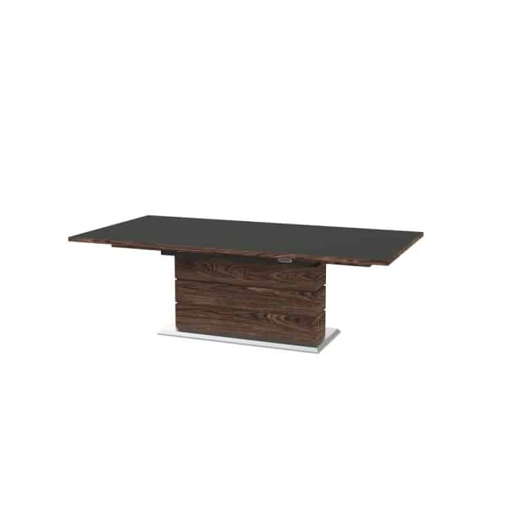 Skovby 30 Height Adjustable Dining Table walnut oiled + black nano top