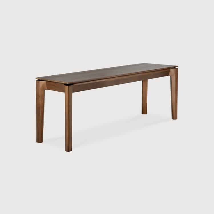 Ethnicraft Bok Walnut Finish Bench 146 x 35 x 46 cm