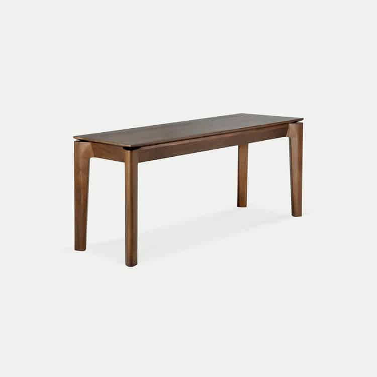 Ethnicraft Bok Walnut Finish Bench 126 x 35 x 46 cm
