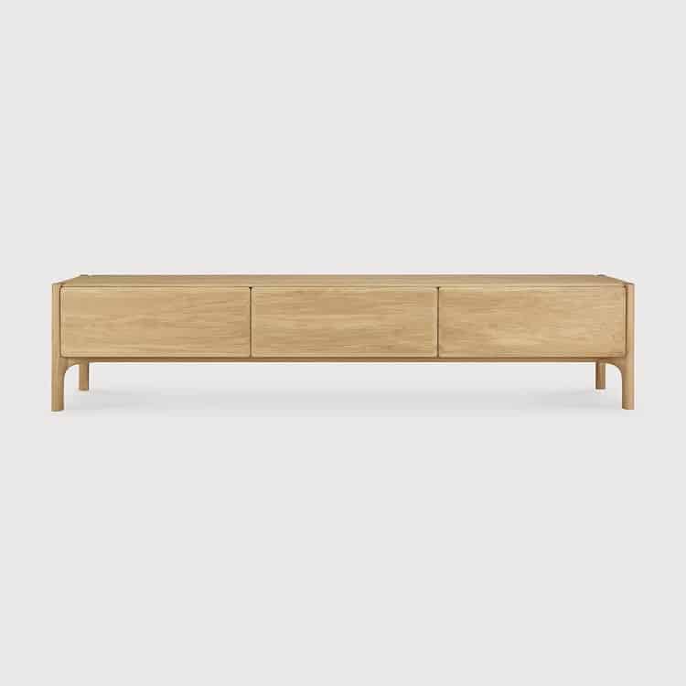 Ethnicraft Oak Round Edge TV Media Unit PI width 224 depth 45 height 53cm
