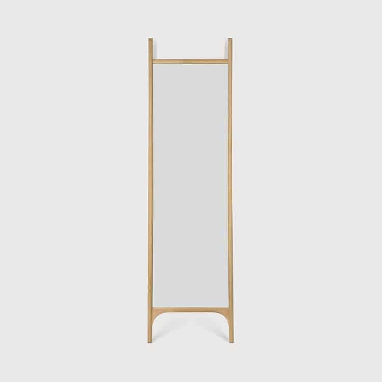 Ethnicraft Oak Floor Mirror PI narrow