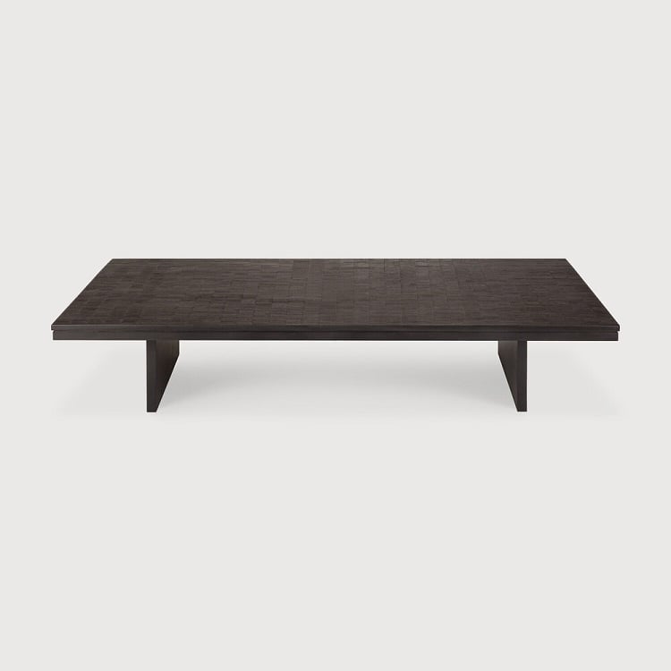 Ethnicraft Grooves Teak Coffee Table large