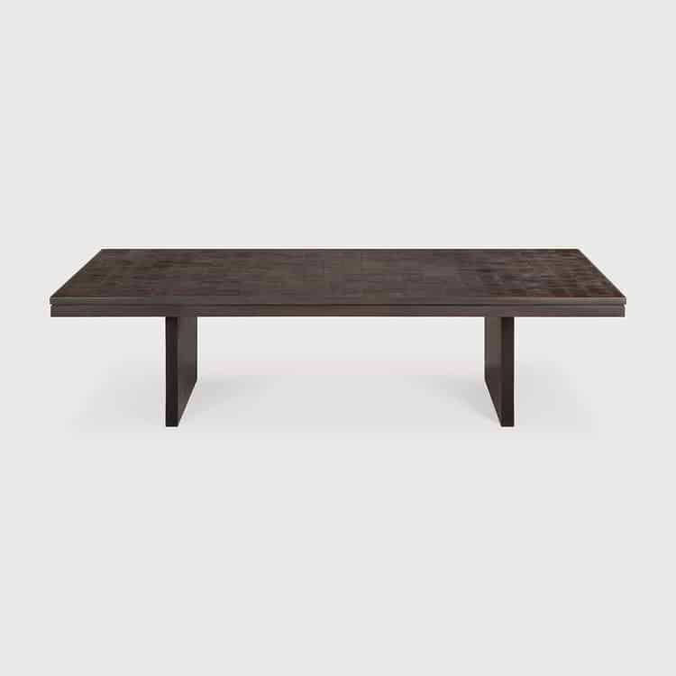 Ethnicraft Grooves Teak Coffee Table small