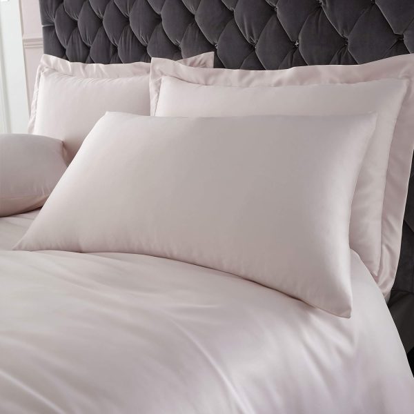 Catherine Lansfield Silky Soft Satin Standard Pillowcase Pair | Bed Sava