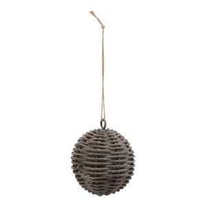 The Noel Collection Wicker Bauble | Bed Sava