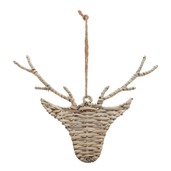 The Noel Collection Wicker Hanging Reindeer | Bed Sava