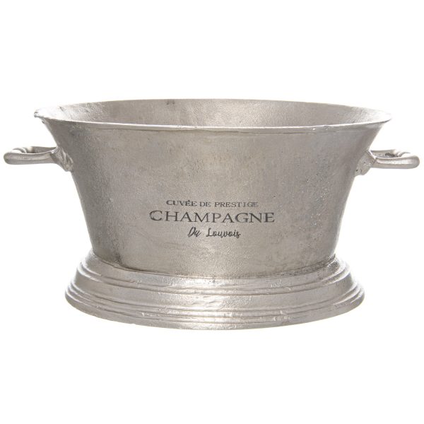 Large Antique Pewter Champagne Cooler | Bed Sava