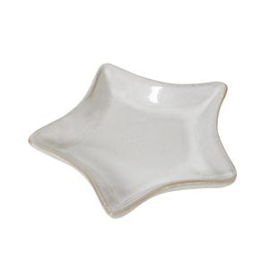 Small White Ceramic Star Dish | Bed Sava