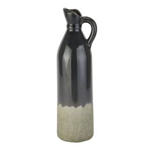 Decorative Tall Navy Stoneware Jug | Bed Sava