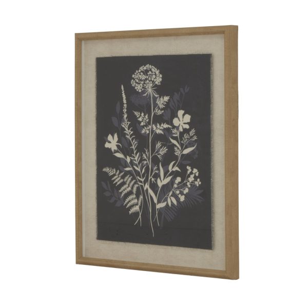 Flora  Fauna Collection Meadow On Linen In Beaded Frame | Bed Sava