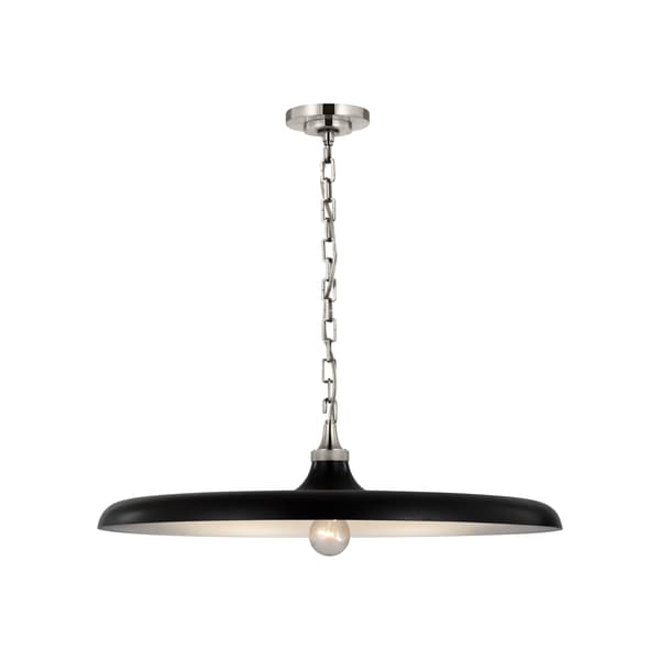 Piatto Pendant Nickel, Pendant Light, Polished Nickel - Andrew Martin