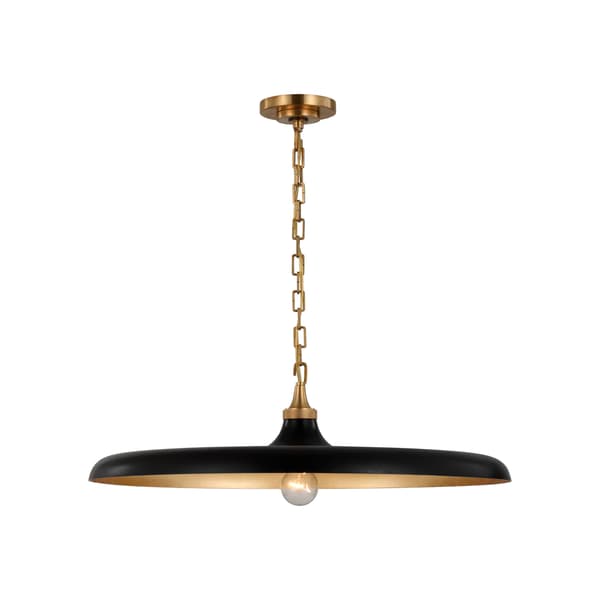 Piatto Pendant Brass, Pendant Light, Hand-Rubbed Antique Brass - Andrew Martin
