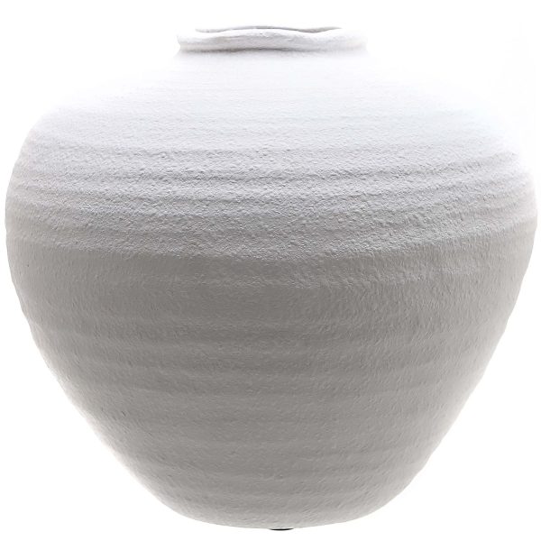 Regola Matt White Ceramic Vase | Bed Sava