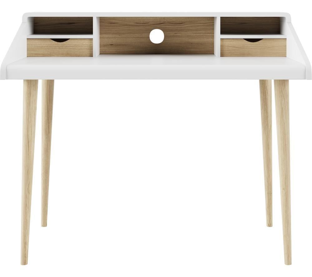 ALPHASON Yeovil AW3180 Desk - White & Oak