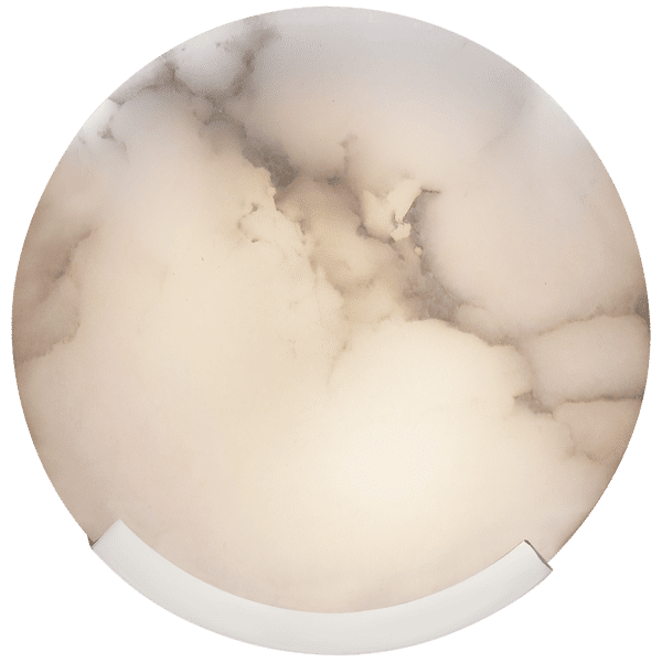 Melange Disc Wall Light Nickel, Wall Light, Polished Nickel - Andrew Martin