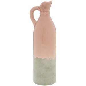 Decorative Tall Blush Stoneware Jug | Bed Sava