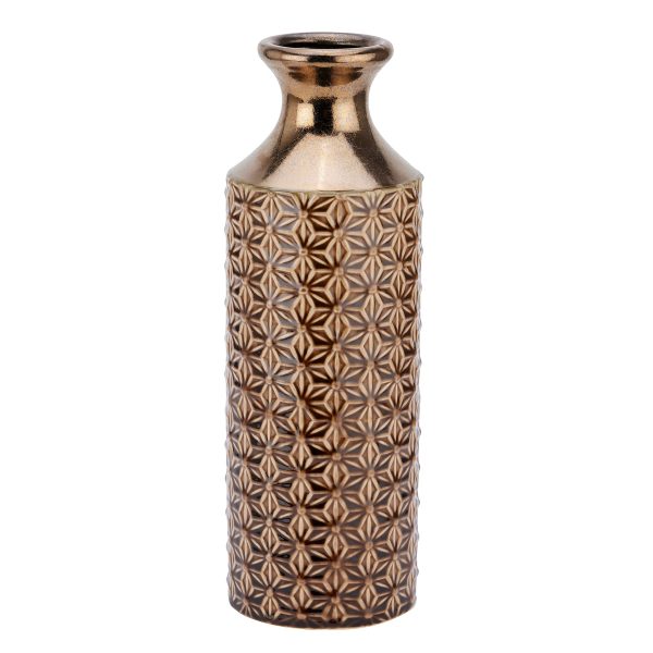 Seville Collection Caramel Fluted Vase | Bed Sava
