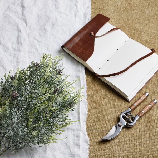 Frosted Pine Spray Stem With Pinecones | Bed Sava