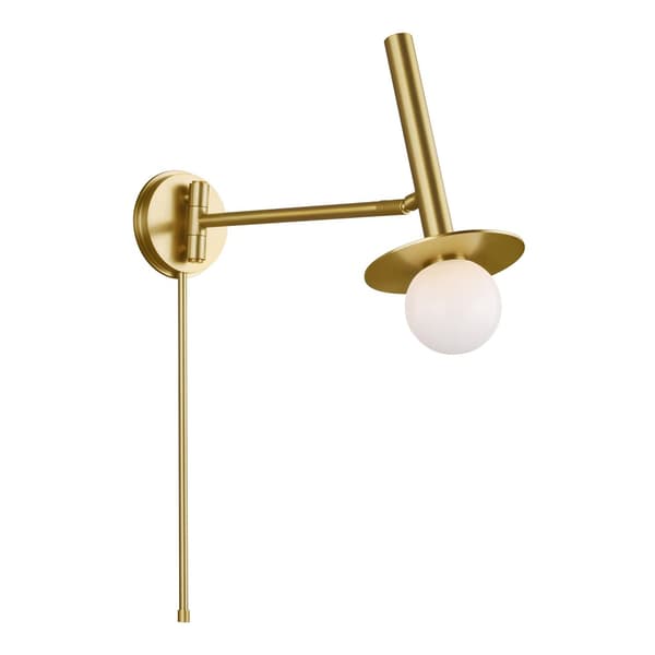 Nodes Pivot Wall Light Brass, Wall Light, Burnished Brass - Andrew Martin