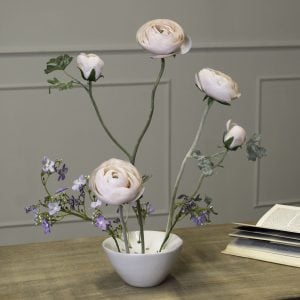 Off White Ceramic Flower Frog | Bed Sava