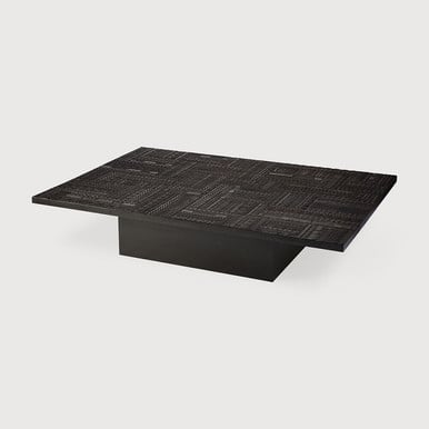 Ethnicraft Carved Off Black Coffee Table Tabwa