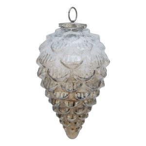 Coffee Ombre Collection Pine Cone Bauble | Bed Sava