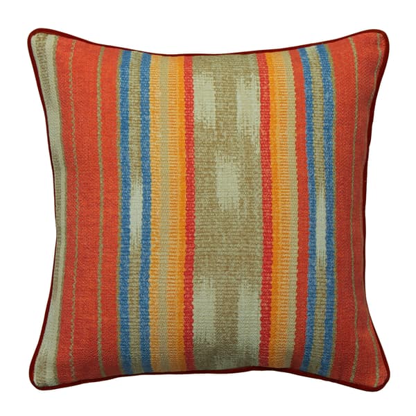 Argo Brick Outdoor, Hollowfibre, Cushion, 55cm x 55cm - Andrew Martin Stripe