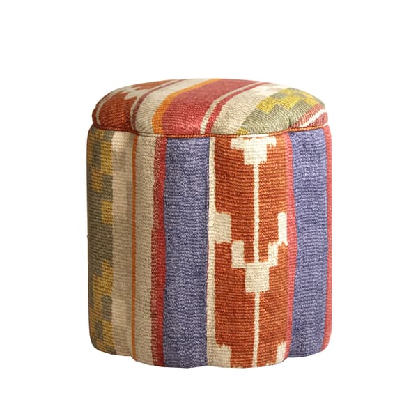 Daisy Ottoman Indus Brick, Ottoman - Andrew Martin Linen