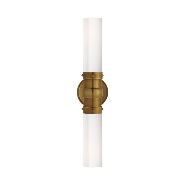 Graydon Double Wall Light Brass, Light, Hand-Rubbed Antique Brass - Andrew Martin
