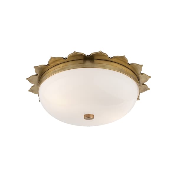 Rachel Flush Light Brass, Ceiling Light, Natural Brass - Andrew Martin