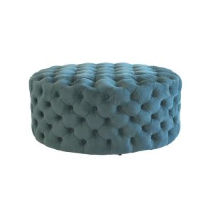 Rondo Teal Stool  Andrew Martin Other Fabric | Bed Sava