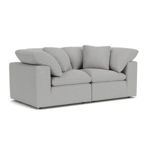 Truman Large Sofa in Medici Warm Grey | Velvet Chaise Sofa | Velvet Sofa  Andrew Martin | Bed Sava