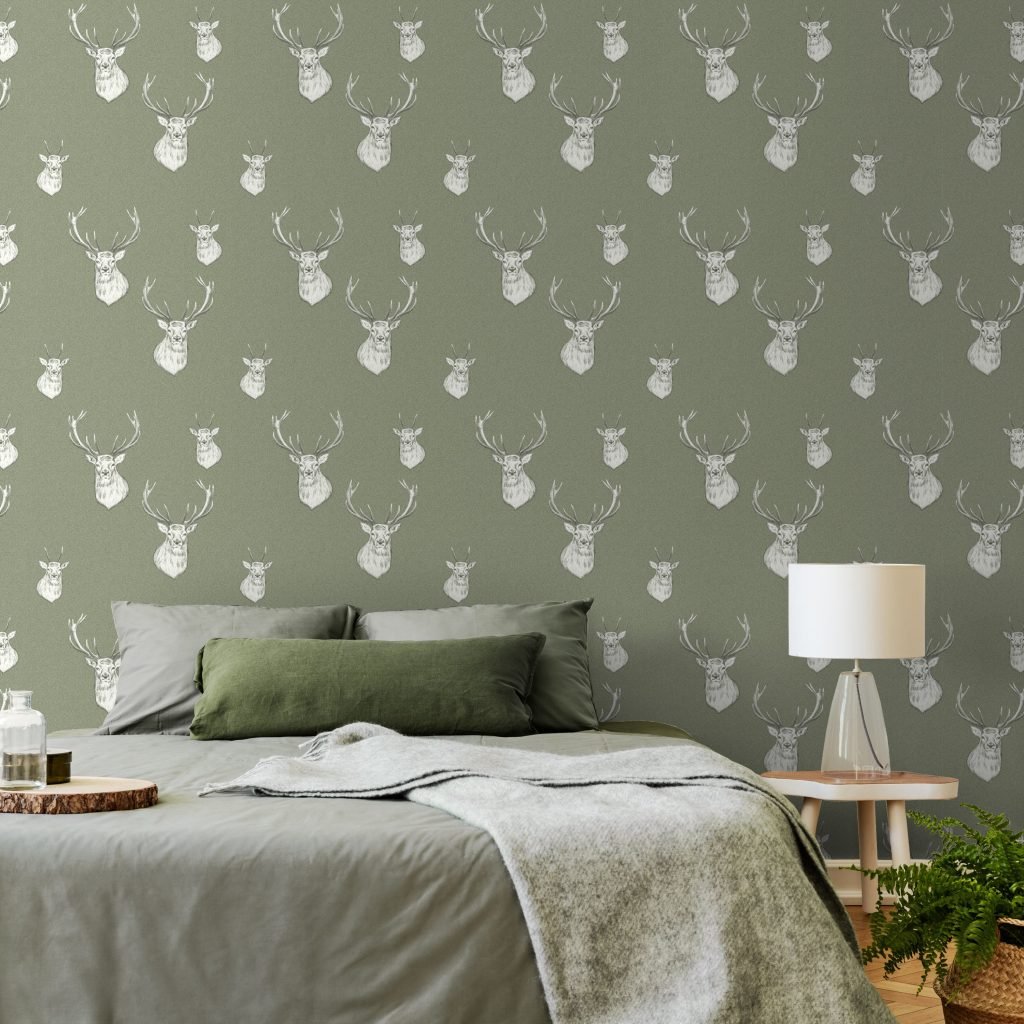 Catherine Lansfield Stag Wallpaper