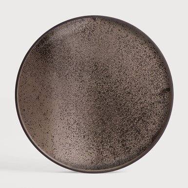 Ethnicraft Heavy Aged Bronze Mirror Tray 92cm