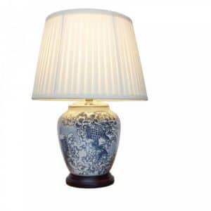 Pair of Oriental Table Lamps  Japanese Wave | Bed Sava
