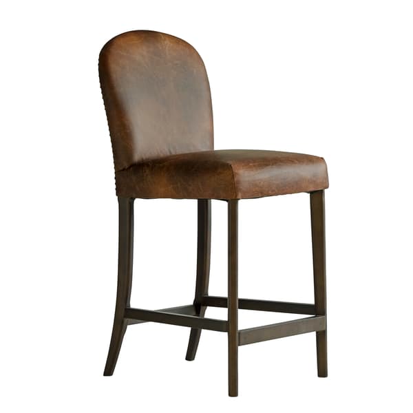 Nico Bar Stool, Bar Stool, Brown - Andrew Martin Leather