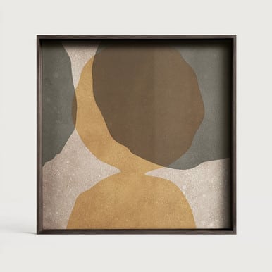 Ethnicraft Overlapping Dots Square Tray 38cm