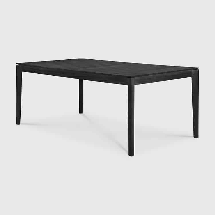 Ethnicraft Bok Black Outdoor Dining Table Teak 200 x 100 x 76