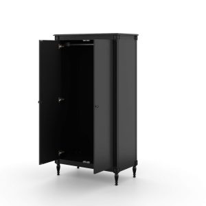 Casterton Wardrobe  Black | Bed Sava