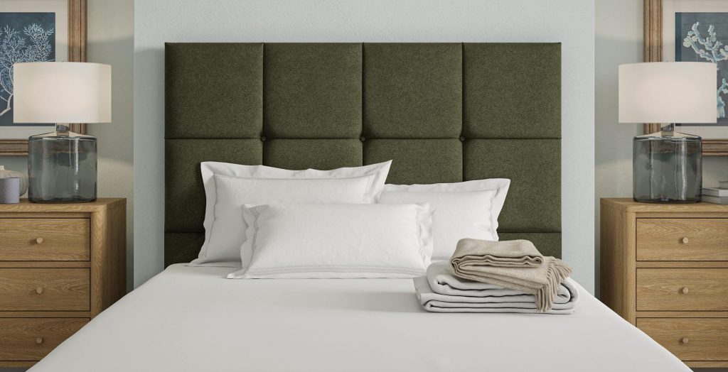 Sleepeezee Belmont Headboard - Forest Bouclé, Single