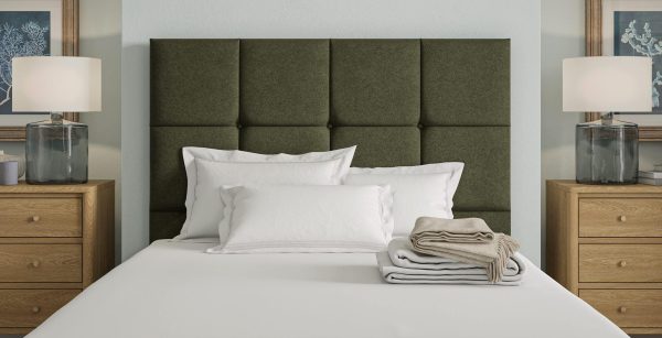 Sleepeezee Belmont Headboard  Forest Bouclé Super King | Bed Sava