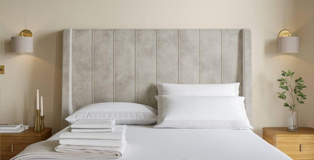 Sleepeezee Ephrain Headboard - Linen Chenille, King
